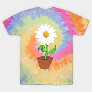 Smiling Daisy Flower Girl T-Shirt